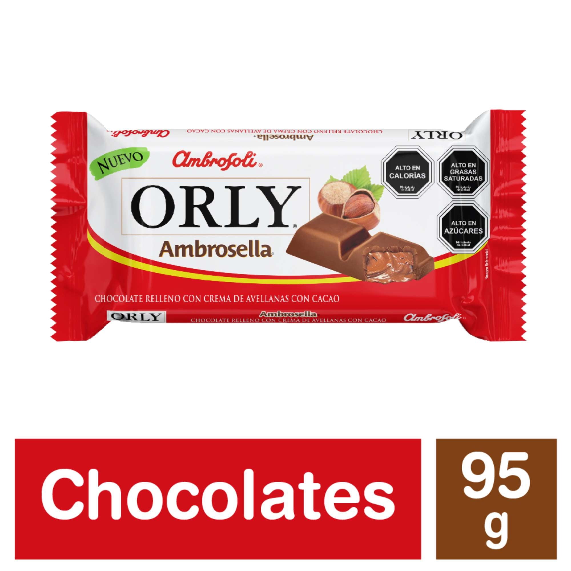 Chocolate Orly Leche Ambrosella 95 g Ambrosoli