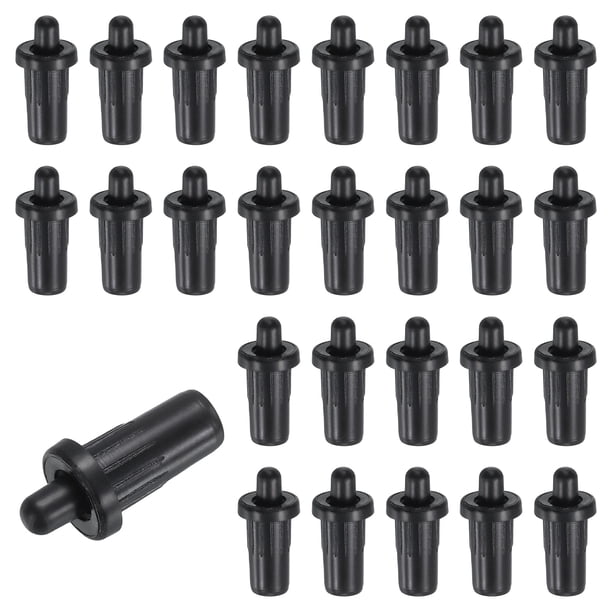 40 piezas de pasadores de reparación de persianas, pasadores de plástico con resorte de 0.94"x0.45", negro