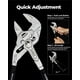 thumbnail image 4 of Llave de pinza toolant de 7" cromada CR-V antióxido con agarre, 4 of 8