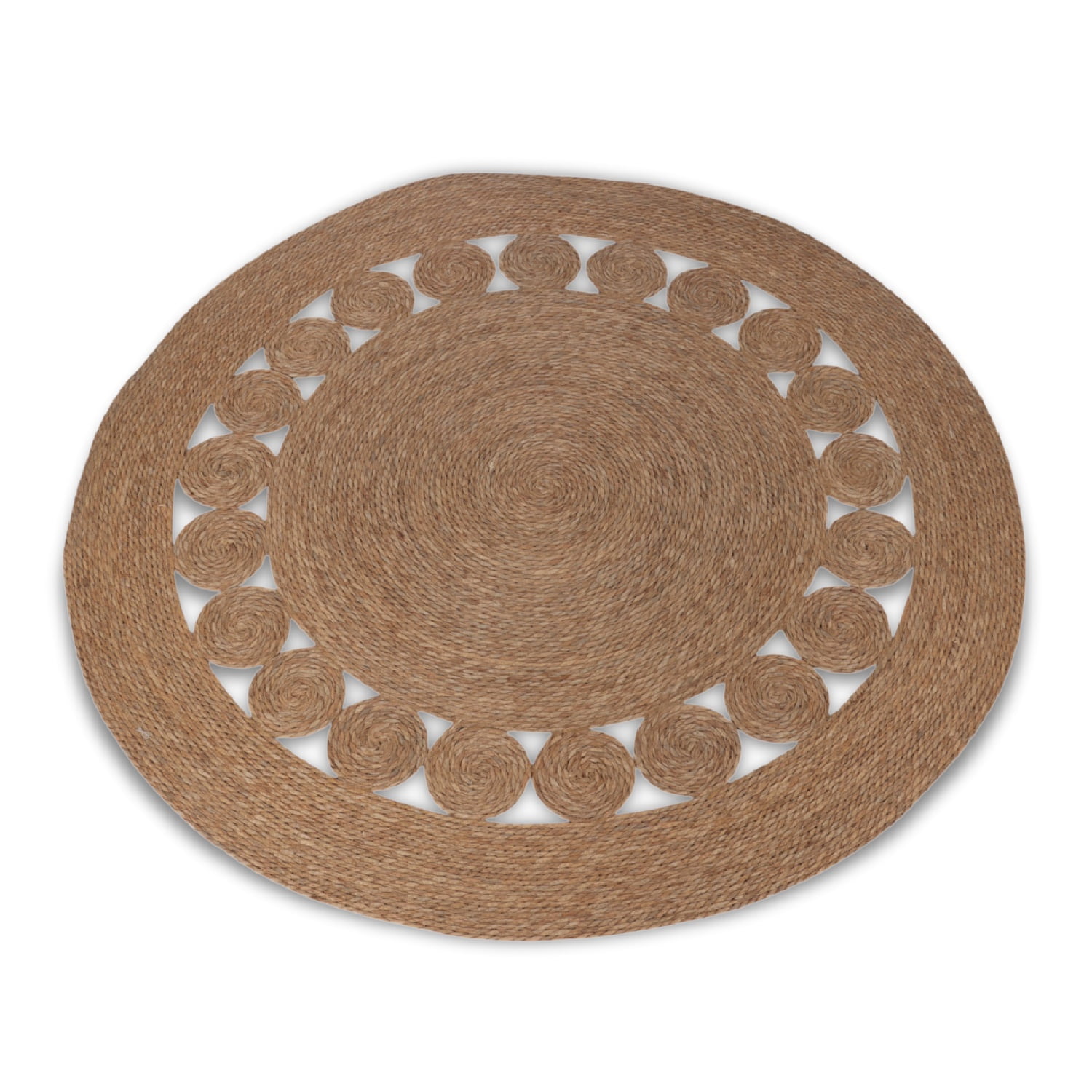 Inspiracci - Alfombra Decorativa Redonda Yute Diseño 120cm