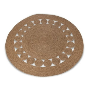 Inspiracci - Alfombra Decorativa Redonda Yute Diseño 120Cm