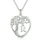 thumbnail image 1 of Collar con colgante de corazón de material mixto, 1 of 4