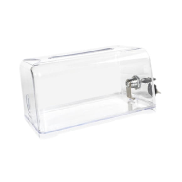 Bote De Propinas De Acrílico Transparente, Caja De Seguridad Para Rifa De Boletos De Rifa Benéfica Para El Hogar, Pequeño