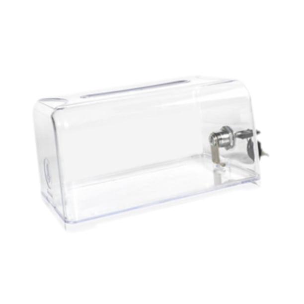 Bote De Propinas De Acrílico Transparente, Caja De Seguridad Para Rifa De Boletos De Rifa Benéfica Para El Hogar, Pequeño