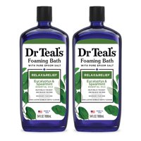 Dr Teal'S - Baño Espumoso Dr. Teal'S Relax & Relief Eucalipto, 1 Litro (Paquete De 2)