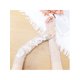 thumbnail image 5 of Guantes de encaje floral de malla para mujer INSPIRE CHIC, con lazo de perlas, puntos de lunares, longitud de muñeca sin dedos para boda elegante, fiesta de noche, Blanco14, 5 of 6