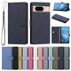 thumbnail image 1 of Cartera para Google Pixel 8A con Bolsillo de Tarjetas, Azul Marino, 1 of 6