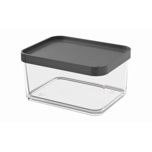 Coza - Contenedor Clear Grande 1 Litro Gris Grafito Gris