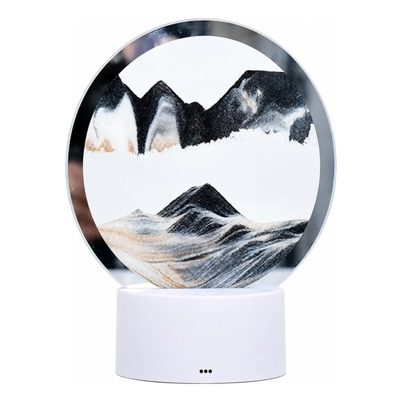 Lampara Velador Led Arte Arena Movediza 3d Relajante Mesa