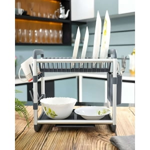 Genérico - Escurridor Moderno De Aluminio Diseño Bicolor