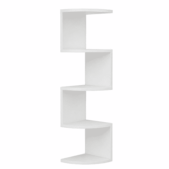 Repisa Estante Esquinero Flotante 5 Niveles Moderna Mueble