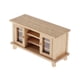 thumbnail image 3 of 1:12 Dollhouse Miniatura Gabinete de TV de madera Soporte Banco Decoración Madera natural, 3 of 4