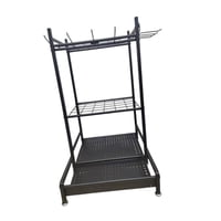 Magideal - Organizador De Herramientas De Jardín, Soporte De Almacenamiento, Organizador Resistente Para El Hogar, Estante De Acero Para Herramientas De Jardín C Sin Ruedas