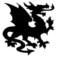 Rienda Libre Graphics - Decomural Welsh Dragon Fantasy Monster Ws-15289