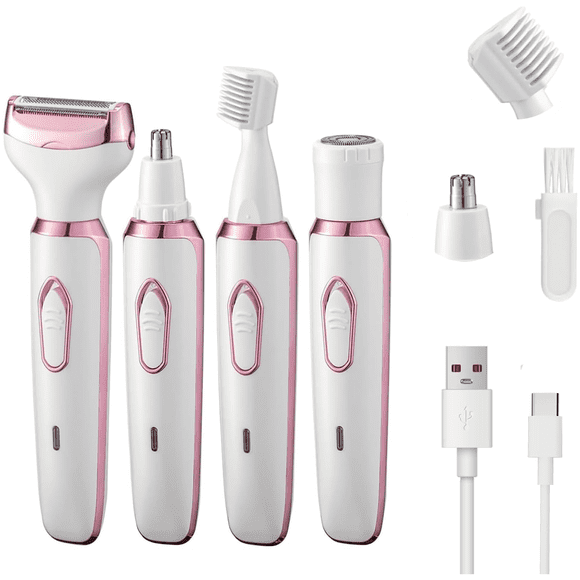 Recortadora 4 en 1 Recargable – Bikini, Nariz y Cejas