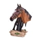 thumbnail image 2 of Estatua De Cabeza De Caballo, Decoración Del Hogar, Regalo, Figura De Resina Para Dormitorio, Fiesta, Estantería, Marrón, 2 of 5