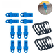 thumbnail image 1 of 10 clips para lona con mosquetón - Abrazadera resistente con tornillo de mariposa para toldos, camping, caravanas, cubiertas de coche y piscinas con hebilla., 1 of 8