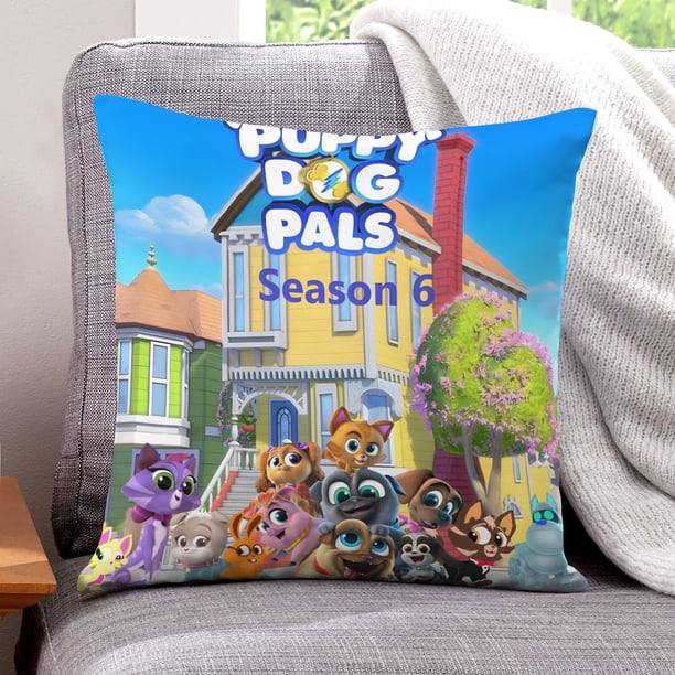 Cachorros Amigos Fundas de almohada de terciopelo con tema, regalos de funda de almohada, decoración para el hogar, cojín de lanzar, regalo de cumpleaños para fans y parejas.66*66cm.