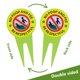 thumbnail image 4 of Cartel para jardín EVIESKENT, no perros, no heces, doble cara, 2 unidades, 4 of 7