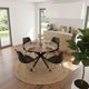 thumbnail image 4 of Comedor Mesa Redonda Equiz 100cm Madera | Base X Negro + 4 Sillas Tulip Negro, 4 of 6
