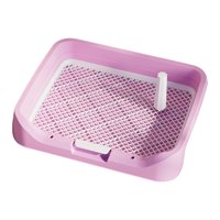Ioensy - Inodoro De Entrenamiento Para Perros, Cómodas Bandejas De Arena Para Cachorros, Orinal Para Perros De Interior, Almohadilla De Tren, Color Rosa