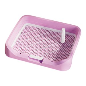 Ioensy - Inodoro De Entrenamiento Para Perros, Cómodas Bandejas De Arena Para Cachorros, Orinal Para Perros De Interior, Almohadilla De Tren, Color Rosa