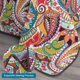 thumbnail image 3 of Juego de colcha Qucover Queen 234 × 249 cm multicolor con diseño paisley, 3 of 6