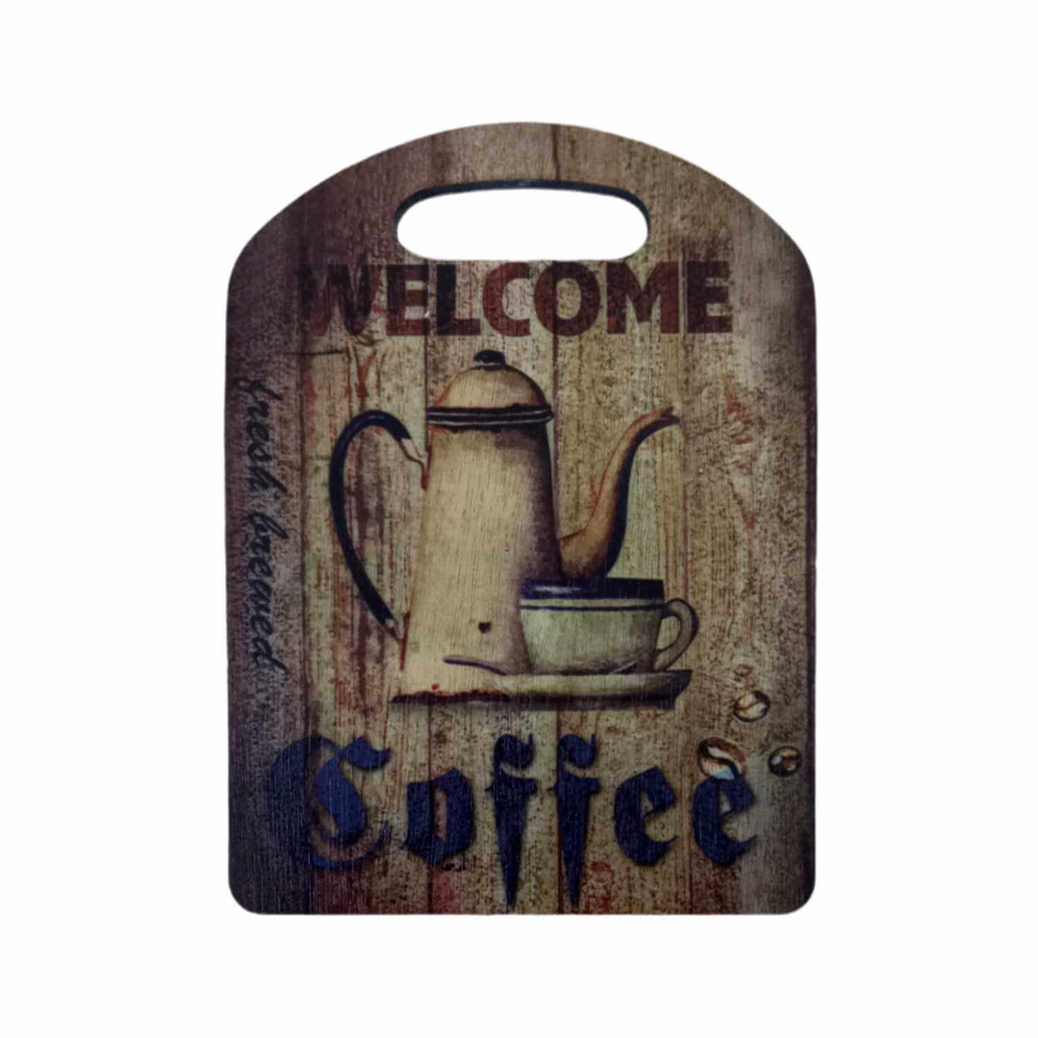 Concepts Life - Tabla Para Cocktail Madera 22x16 Cm Welcome Coffe