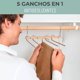thumbnail image 5 of Colgador Pantalones Ganchos 5 En 1 Antideslizante, 5 of 10