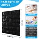 thumbnail image 2 of Paneles de pared 3D Circloophs ladrillo negro, 20 piezas, 1.8 m², 2 of 9