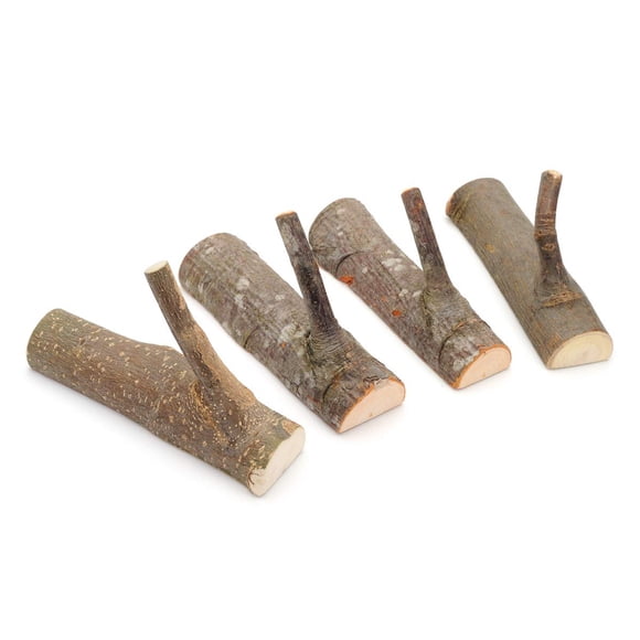 Gancho de pared YANGQIHOME, rama vintage de madera auténtica, 4-5 cm