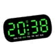 thumbnail image 3 of Reloj Despertador Digital Ajuste De Brillo De 5 Niveles Para Dormitorio, Estante, Sala De Estar, Verde, 3 of 5
