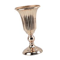 Bothyi - Florero De Hierro Ramo De Tallo Ramo De Oro Arreglo Floral Decoración De Mesa Altura 27 Cm