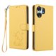 thumbnail image 1 of Funda Billetera con Relieve de Gato para Honor X6D, Amarillo, 1 of 6