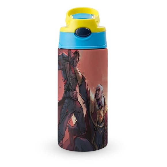 Blade Botella de Agua con Tapa Pop Top de Un Toque, Acero Inoxidable, a Prueba de Fugas, para Deportes, Botella Infantil azul 12 oz