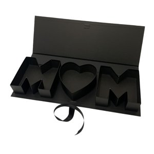 Bothyi - Caja De Flores Vacía Con Forma De Letra De Mamá Día De La Madre Para Celebraciones Aniversario Negro