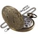thumbnail image 1 of Reloj Realpoo de 46 mm con cuarzo, bronce tallado y cadena, 1 of 8