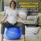 thumbnail image 4 of Pelota de ejercicio URBNFit para yoga, pilates y embarazo 30 cm, color plata, 4 of 9