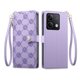 thumbnail image 1 of Funda Billetera con Cierre para [Xiaomi Redmi Note13] con Tarjetero, Soporte y Correa de ManoMorado, 1 of 5