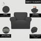 thumbnail image 3 of Funda Sillon Cubre Sofa Medida Ajustable 1 Cuerpo Anti Gatos Az, 3 of 9