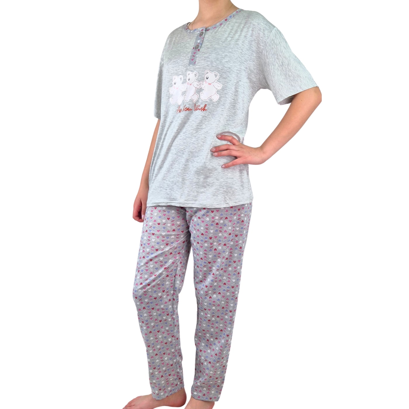 Likeshop - Pijama Mujer Verano Manga Corta Y Pantalon 537