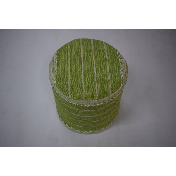 Puff Deco Puff Kilim Verde Diseño Vintage 0,4x0,4 mts