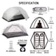 thumbnail image 3 of Tienda de campaña Naturehike Mongar impermeable para 2 personas y 3 estaciones, 3 of 6