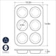 thumbnail image 3 of Molde para Muffins Nordic Ware Naturals Jumbo para Cafetería, 6 Cavidades, 3 of 4