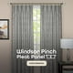 thumbnail image 2 of Cortinas de ventana ACHIM Windsor Pinch Pleat, 34 x 84 pulgadas, plateadas, 2 of 6