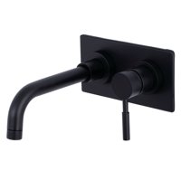 Grifo Kingston Brass Concord Ks8110Dl De Montaje En Pared, Negro Mate