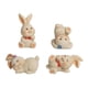 thumbnail image 2 of 4 Piezas De Figuritas De Conejo Estatuas De Salpicadero De Coche Para Decoración De Mesa Dormitorio Beige, 2 of 2