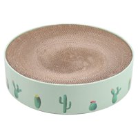 Magideal - Almohadilla Rascadora Para Cama, Redonda Para Rascar, Para Moler Gatitos, Muebles De Juguete Interactivos, Suministros Para Mascotas De Verde