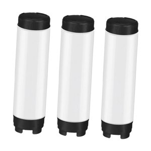 Magideal - 3 Botellas Exprimibles Invertidas Para Especias, Recipientes Exprimibles Para Salsas, Dispensadores De Especias Para Catering, Especias Y Cafeterías.