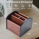 thumbnail image 3 of Organizador de escritorio Siveit, madera giratoria, 4 compartimentos, 3 of 7